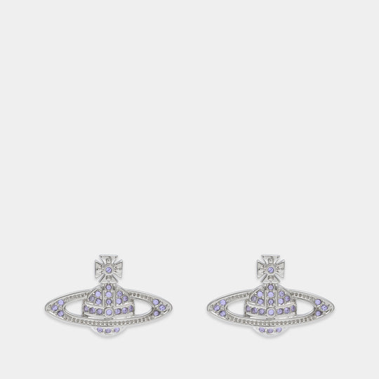 Mini Bas Earrings - Vivienne Westwood - Metal - Purple