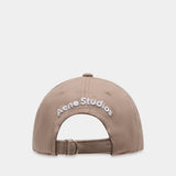 Cap - Acne Studios - Cotton - Beige