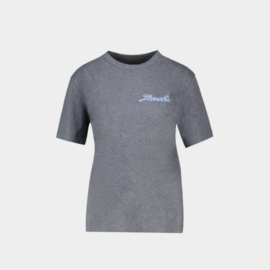 Petit Logo T-Shirt - Lanvin - Cotton - Grey
