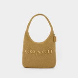 Weave Straw Brooklyn 39 Shoulder Bag - Coach - Leather - Beige