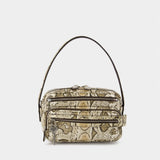 Camero Party Snake Shoulder Bag - Acne Studios - Leather - Beige