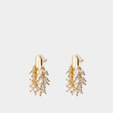 Pearl Cluster Earrings - SELF PORTRAIT - Metal - Gold