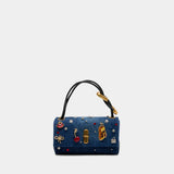 The Mini Dual Top Handle Shopper Bag - Marc Jacobs - Cotton - Blue