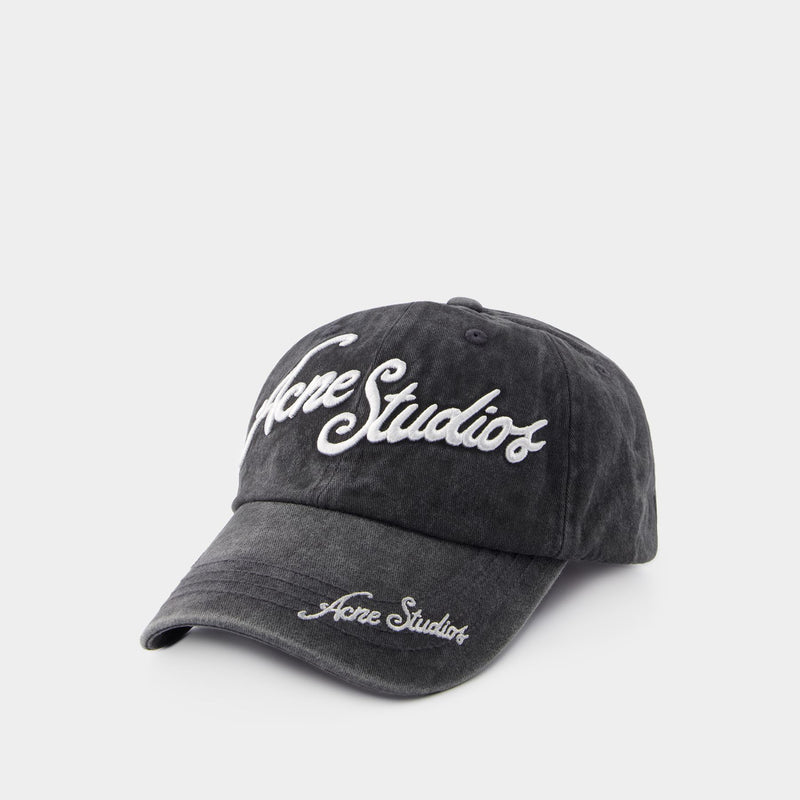 Carliy Tourist Cap - Acne Studios - Cotton - Black