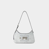 Platt Mini Crackle Hobo Bag - Acne Studios - Leather - White