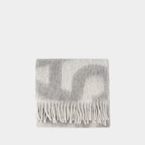 AcneStudios浅灰色羊毛Vandy围巾