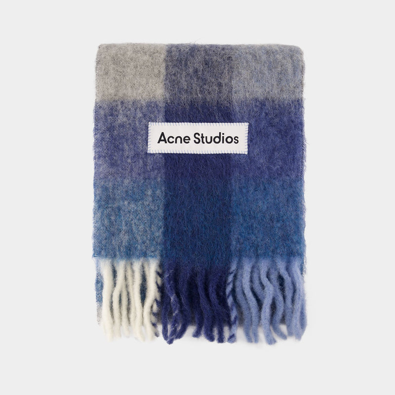 Acne Studios  Vally蓝色羊毛围巾