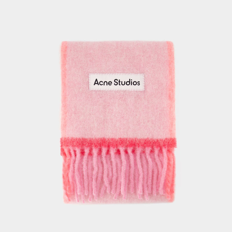 Acne Studios Vally Solid 粉色羊毛围巾