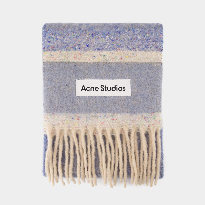 Acne Studios Fn Ux Scar000400 蓝色羊毛围巾