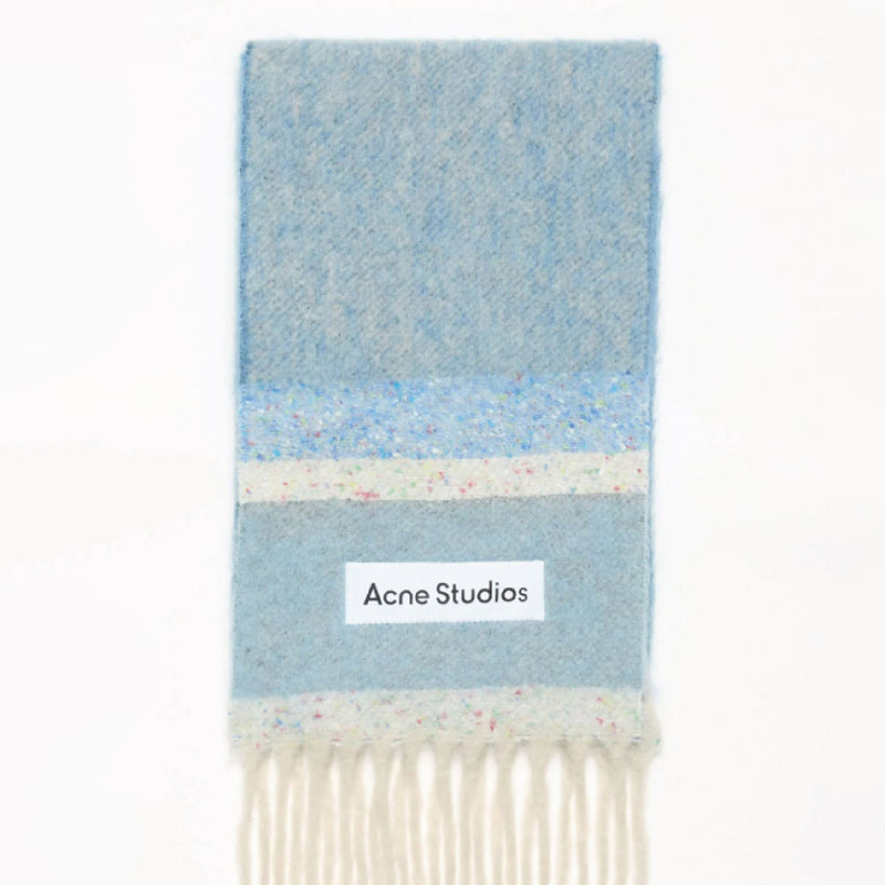 Acne Studios Fn Ux Scar000400 蓝色羊毛围巾