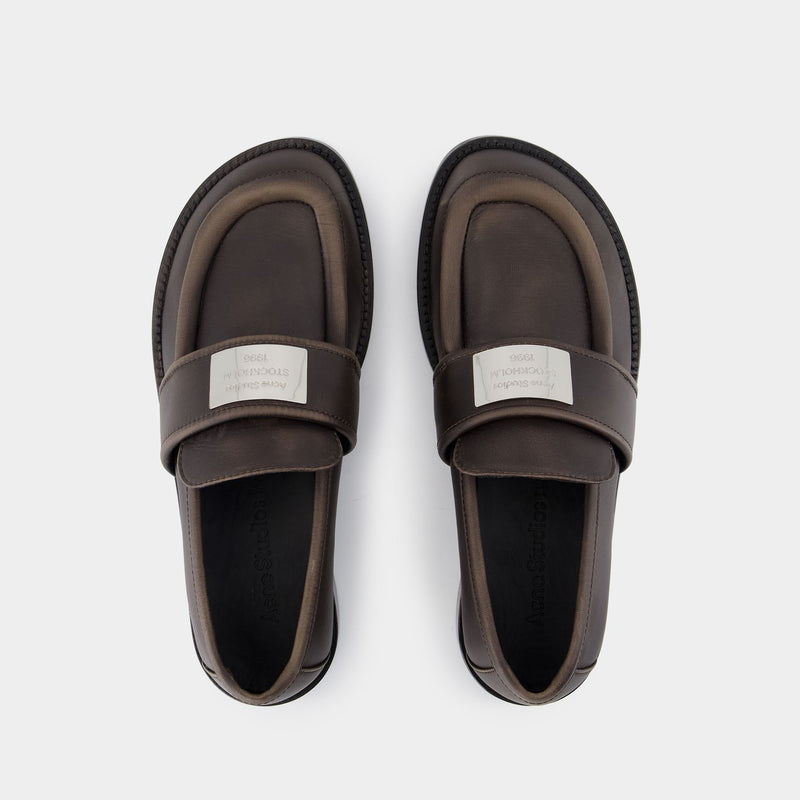 Bargot Sludge Moccasins - Acne Studios - Nylon - Brown