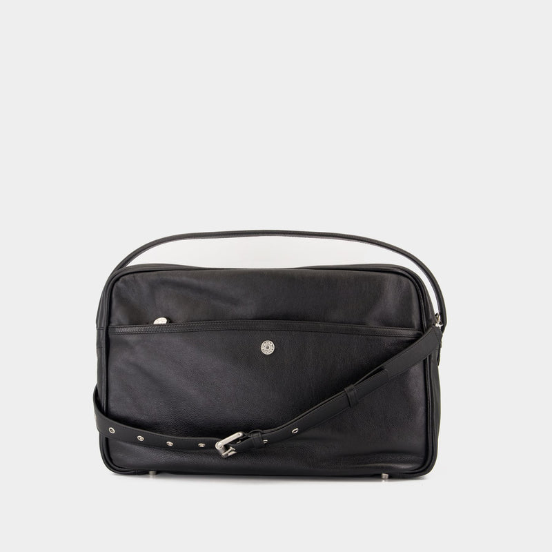Fn Ux Bags000192 黑色皮制单肩包
