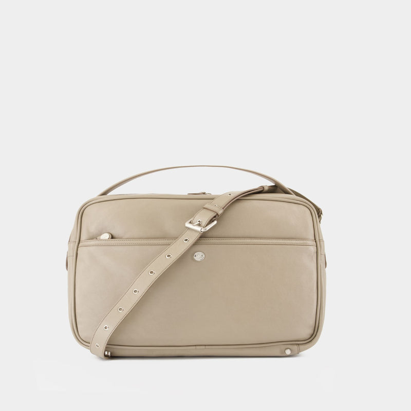 Fn Ux Bags000192 米色皮制单肩包