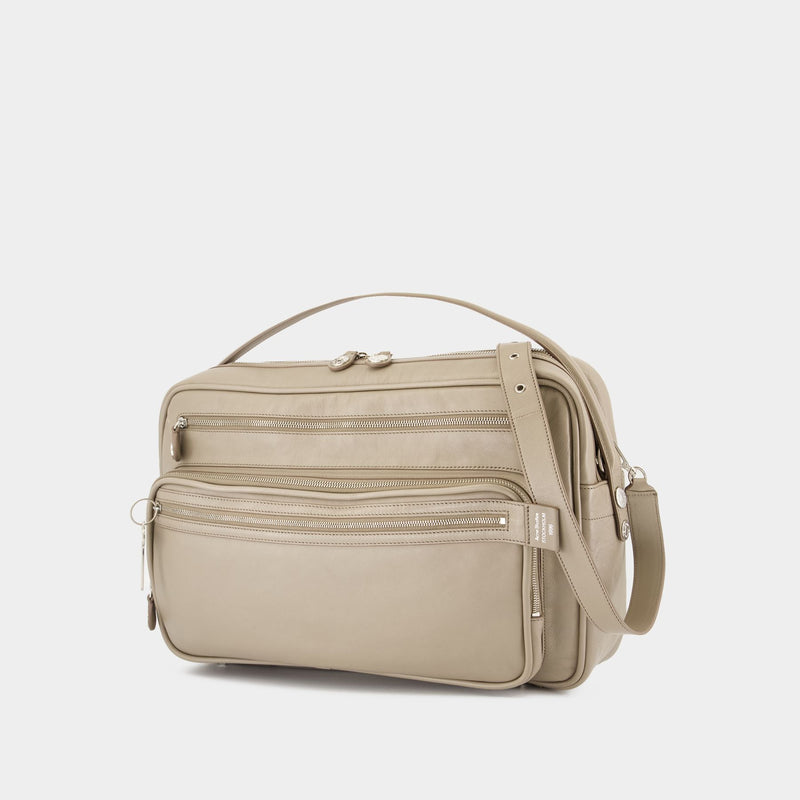 Fn Ux Bags000192 米色皮制单肩包