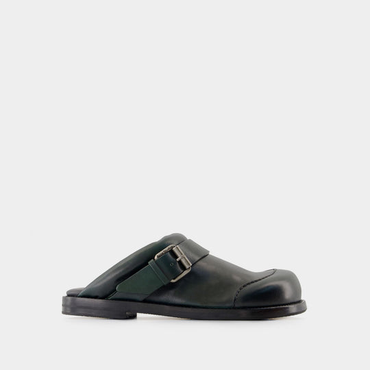 Buckle Mules - Acne Studios - Leather - Green