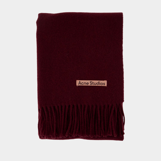 Scarf - Acne Studios - Wool - Burgundy