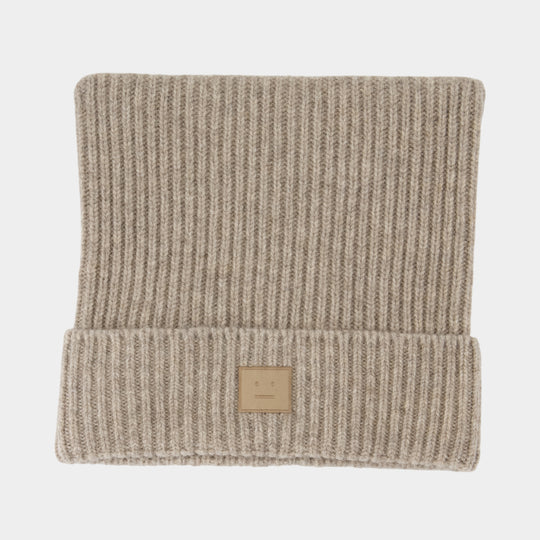 Beanie - Acne Studios - Cotton - Beige