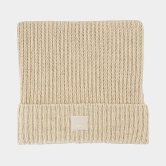 Beanie - Acne Studios - Cotton - Beige