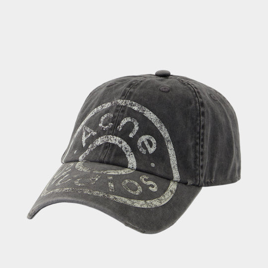 Cap - Acne Studios - Cotton - Grey