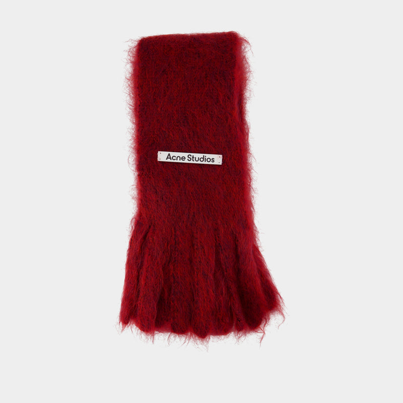 Fn Ux Accs000191 Scarf - Acne Studios - Wool - Burgundy