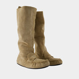 Boots - Acne Studios - Leather - Beige