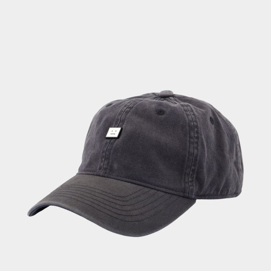 Cap - Acne Studios - Cotton - Black