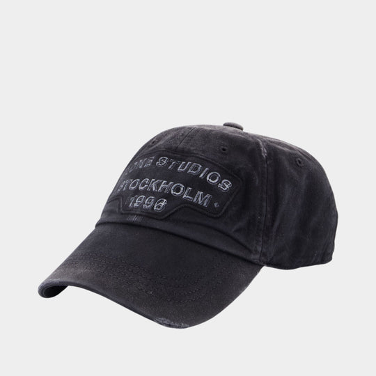 Cap - Acne Studios - Cotton - Black