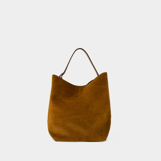 Belted Shopper Bag - TOTEME - Leather - Brown