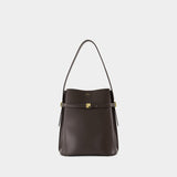 Belted Bucket Bag - TOTEME - Leather - Brown