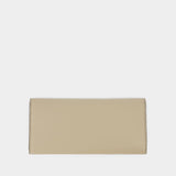 T-Lock Wallet - TOTEME - Leather - Neutral