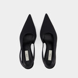 Classic Slingbacks - TOTEME - Silk - Black