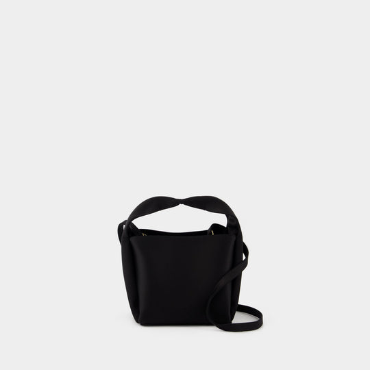 Petite Bucket 黑色小牛皮小号水桶包单肩包