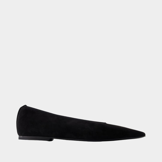 Minimalist Ballerinas - TOTEME - Leather - Black