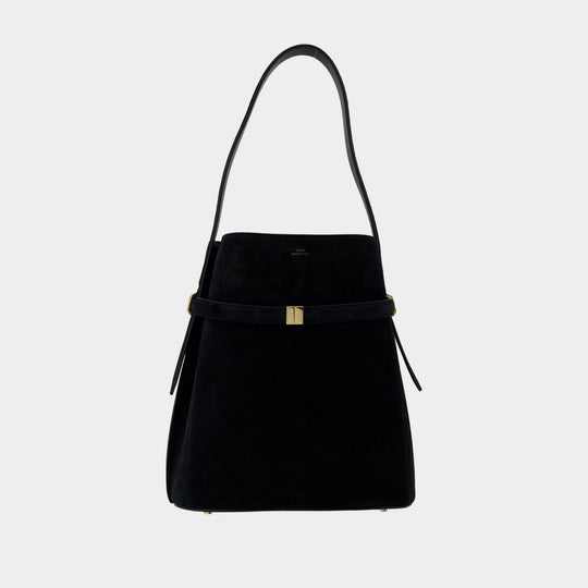 Belted Purse - TOTEME - Leather - Black