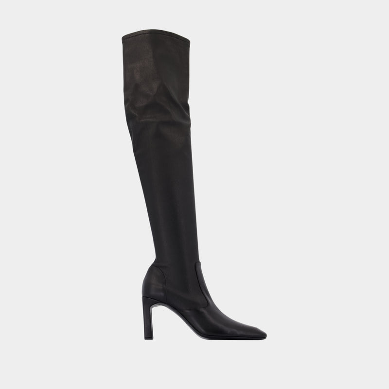 Over The Knee Boots - TOTEME - Leather - Black