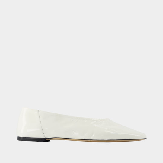 Slip Ballerinas - TOTEME - Leather - White