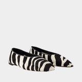 Slip Pony Hair Ballerinas - TOTEME - Leather - Multicolor
