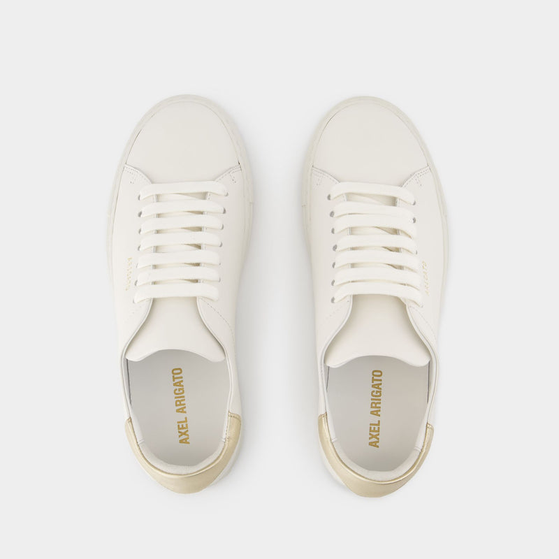 Clean 90 Contrast Sneakers - Axel Arigato - Leather - White/Gold