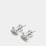 Nano Solitaire Earrings - Vivienne Westwood - Metal - Silver