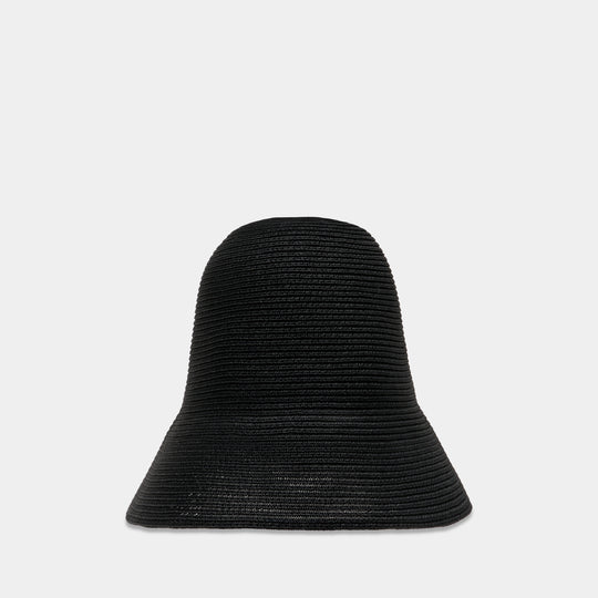 Paper Sun Bucket Hat - TOTEME - Recycled Fabrics - Black