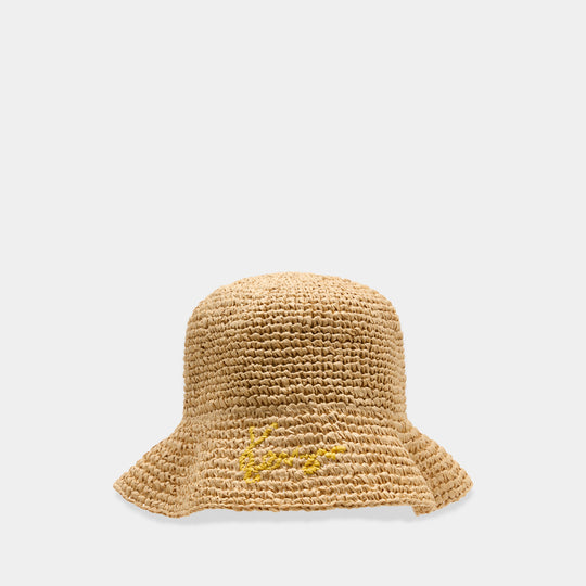Bucket Hat - Kenzo - Raffia - Beige
