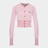 Bea Cropped Cardi T-Shirt - Vivienne Westwood - Wool - Pink