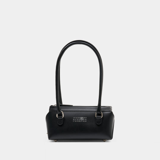 New Bauletto J Mini Shoulder Bag - MM6 Maison Margiela - Leather - Black