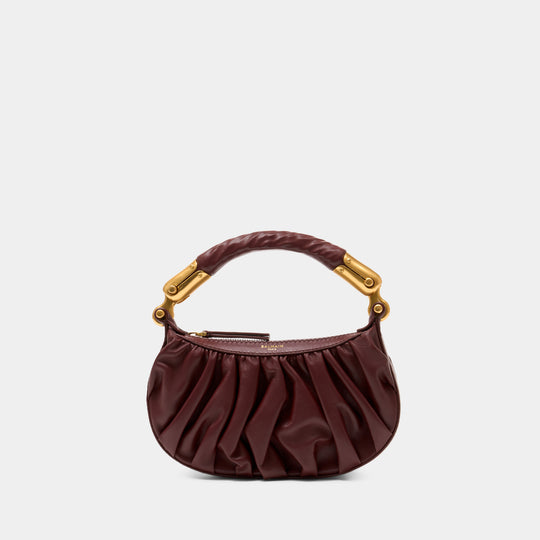 Ebene Mini Bag - Balmain - Leather - Brown
