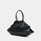 Manta Maxi Shoulder Bag - Alexander McQueen - Leather - Black