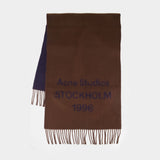 Scarf - Acne Studios - Wool - Brown
