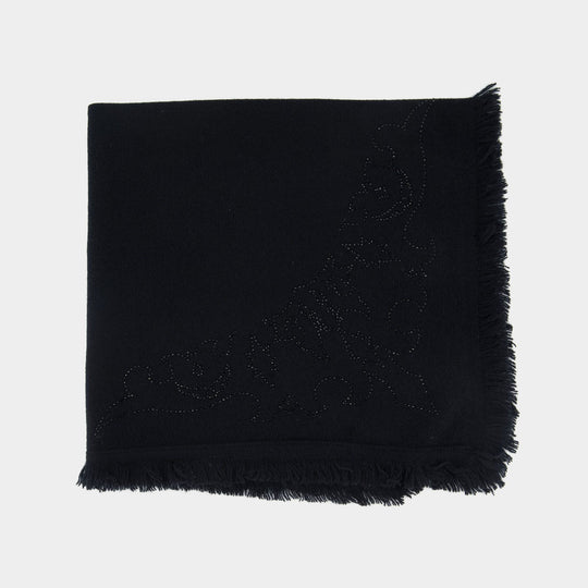Stevie Strass Western Scarf - Zadig & Voltaire - Cashmere - Black