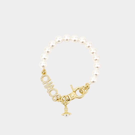 Chaos Pearl Bracelet - Vivienne Westwood - Metal - Gold