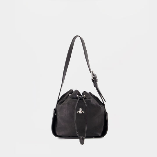 Stacey Shoulder Bag - Vivienne Westwood - Leather - Black