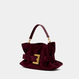 Anthem Medium Shoulder Bag - Balmain - Leather - Burgundy